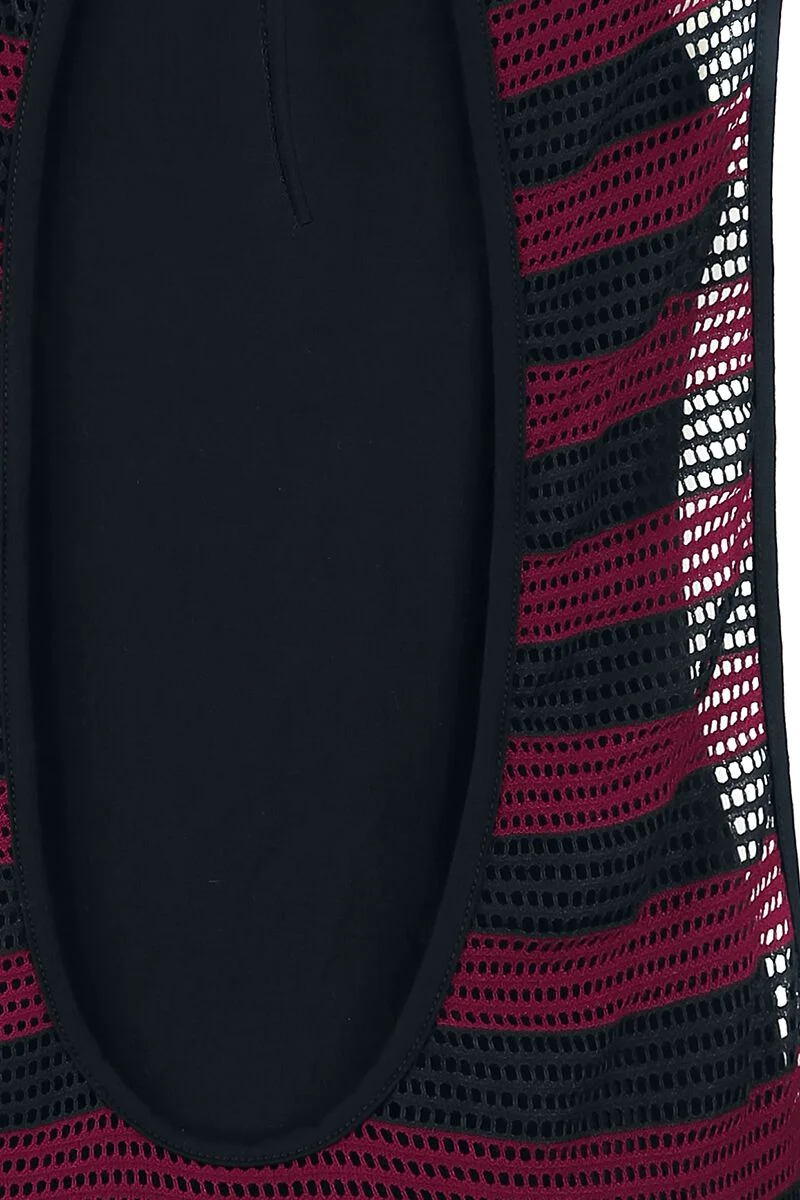 Haut En Mesh Double Épaisseur Rayé 2-En-1 | RED by EMP Top