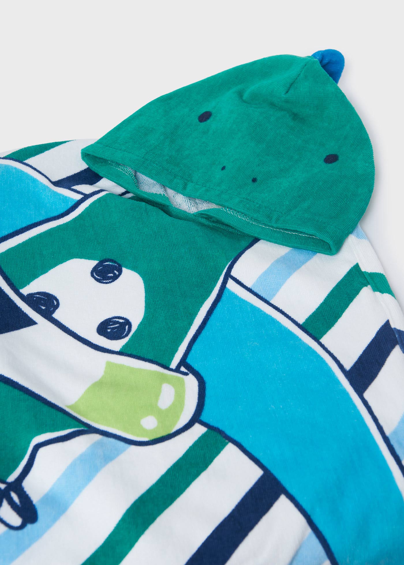 Poncho toalha com capuz em algodão sustentável para bebês