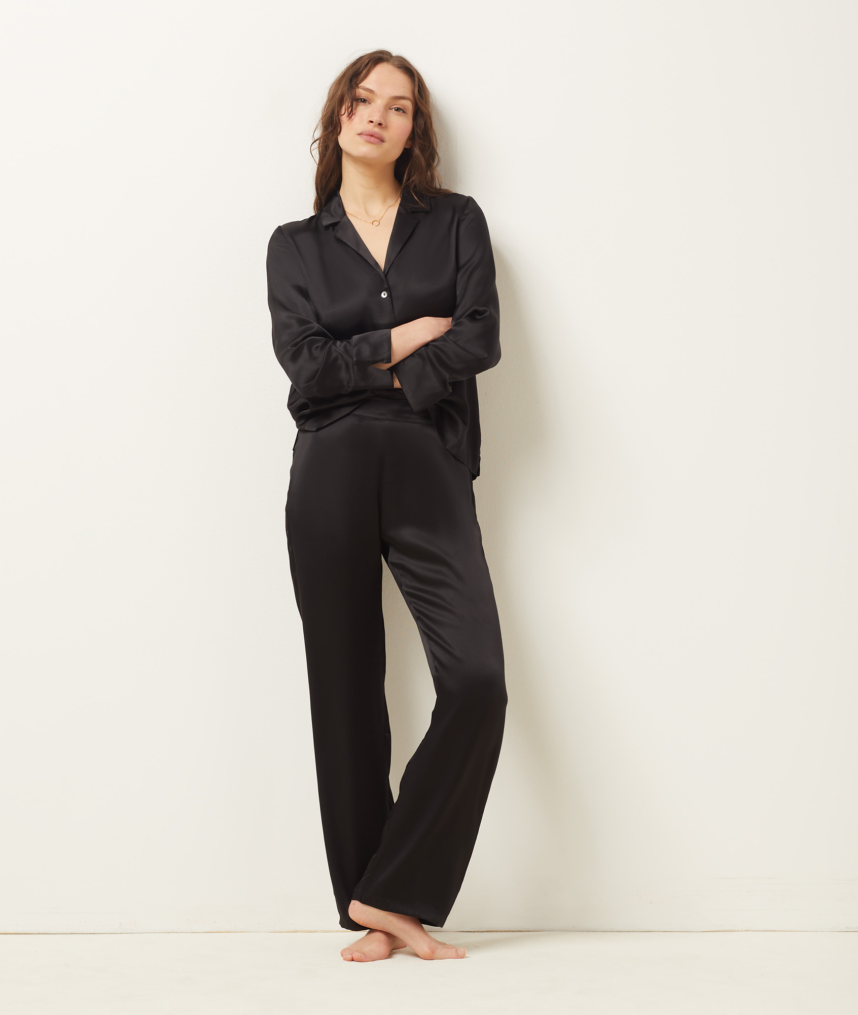 Pantalon en soie