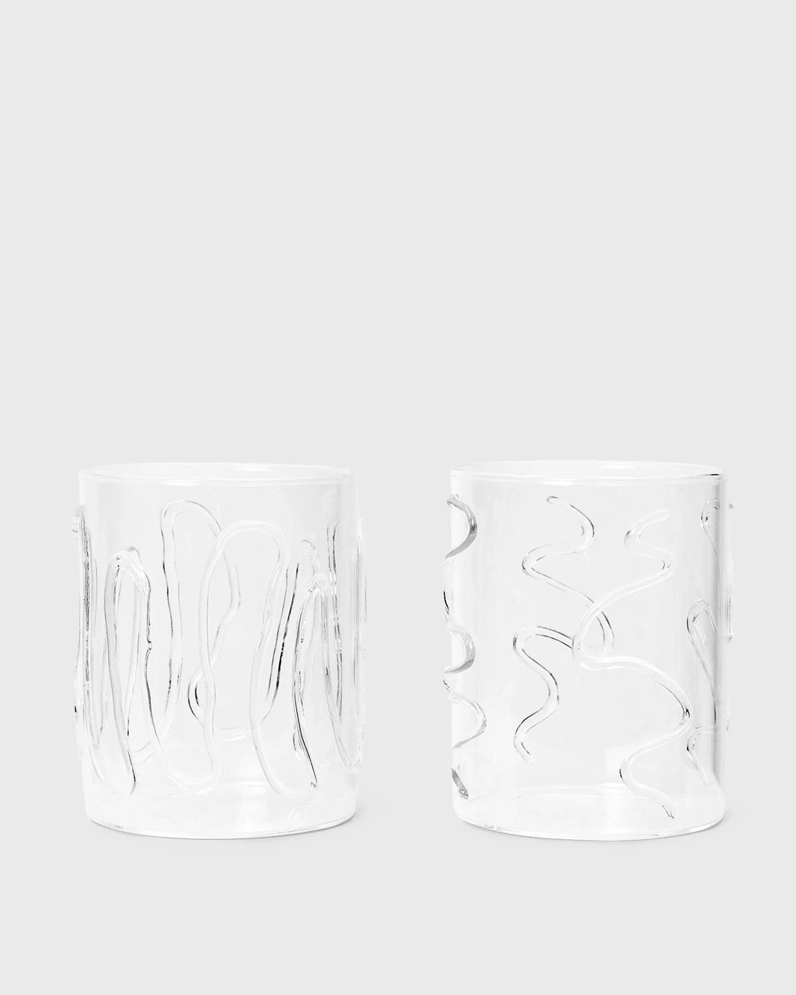 ferm LIVING Doodle Glasses - Set of 2