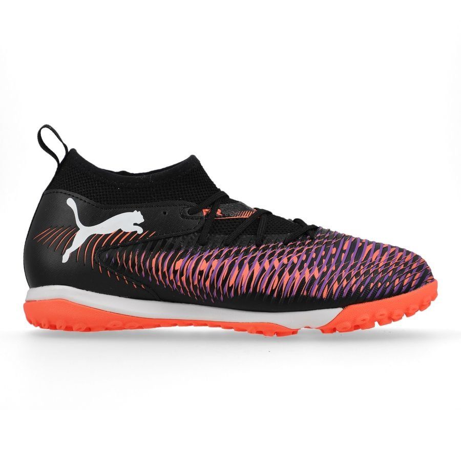 PUMA Future 8 Match   Mid TT Unlimited - Noir/Blanc/Glowing Red Enfant