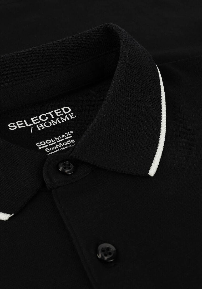 SELECTED HOMME zwarte selected homme polo slhleroy coolmax ss polo b