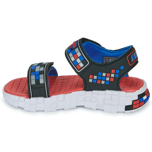 Skechers - CUBOSANDAL - Noir / Bleu / Rouge