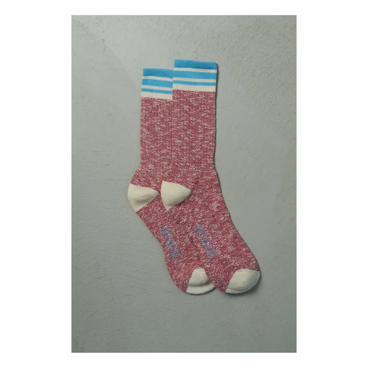 Ivy Ellis Chaussettes Hautes Nairn | Rouge chiné