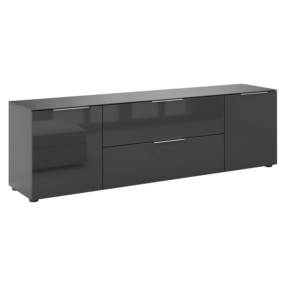 Lowboard 2T1K1S Style Schwarz
