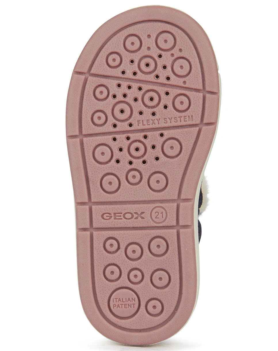 Stiefelette TROTTOLA gefüttert in navy/pink