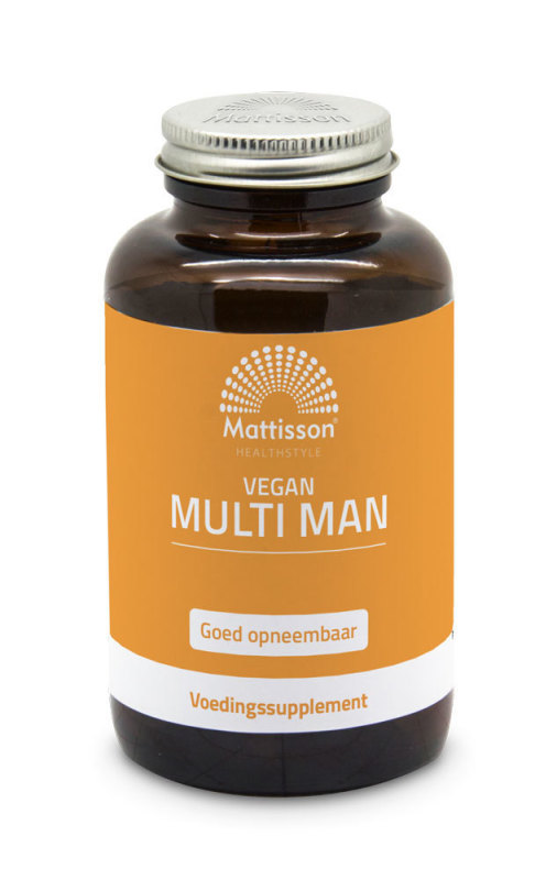 Mattisson Multi man vegan - goed opneembaar 60 Vegicaps