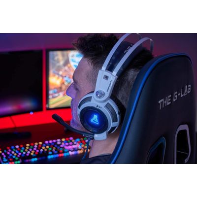 THE G-LAB KORP200 - Casque gamer filaire avec micro - noir/gris