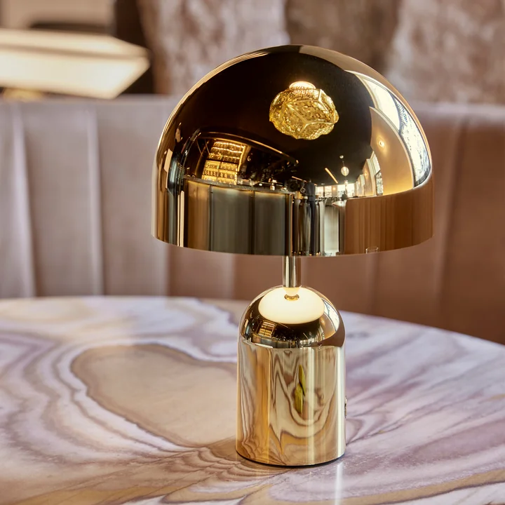 Tom Dixon - Bell LED Tischleuchte mit Akku, moosgrün