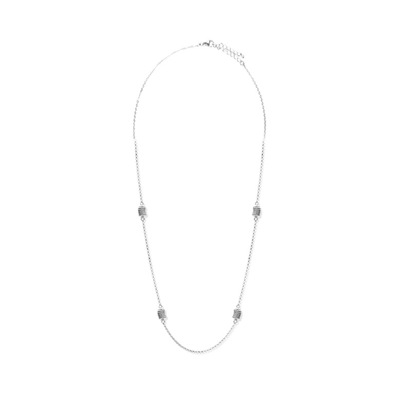 Collier Sautoir Argent Diamanté Claudia