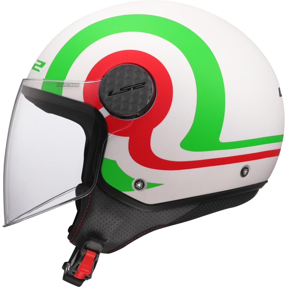 LS2 - Casque OF558 Sphere Lux II Urby Blanc / Vert / Rouge / Mat