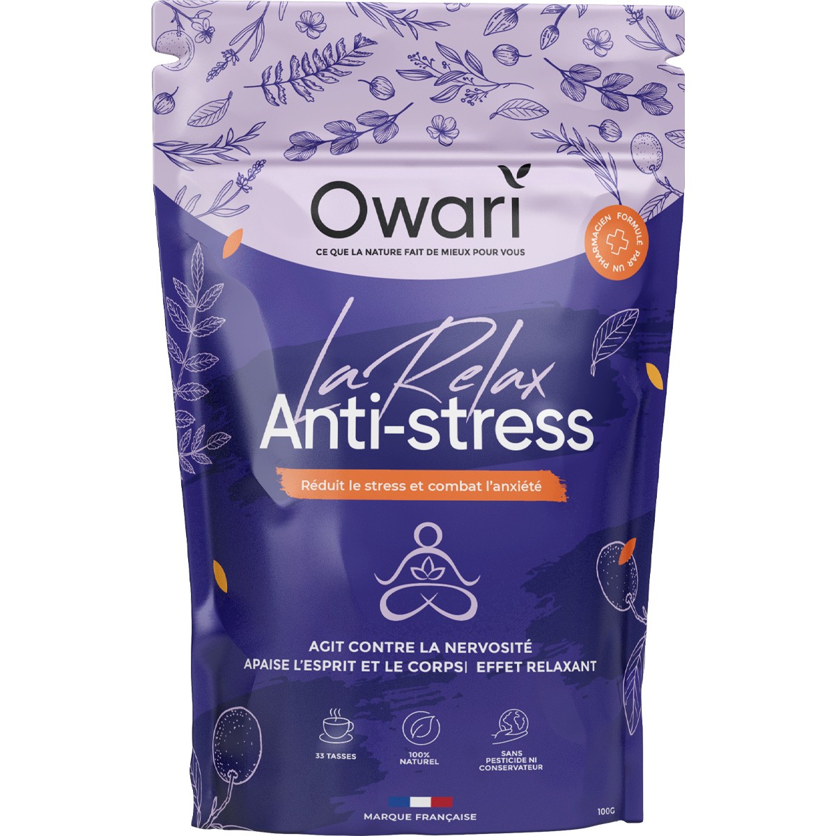 Infusion naturelle anti-stress - Relax - 15 jours
