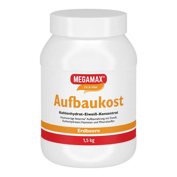 Megamax Aufbaukost Erdbeere Pulver, 1.5 kg