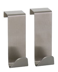Türhaken 2er Set Silber 7,5x5x2,5 cm