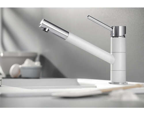 Blanco keukenkraan KANO chroom zwart 526175