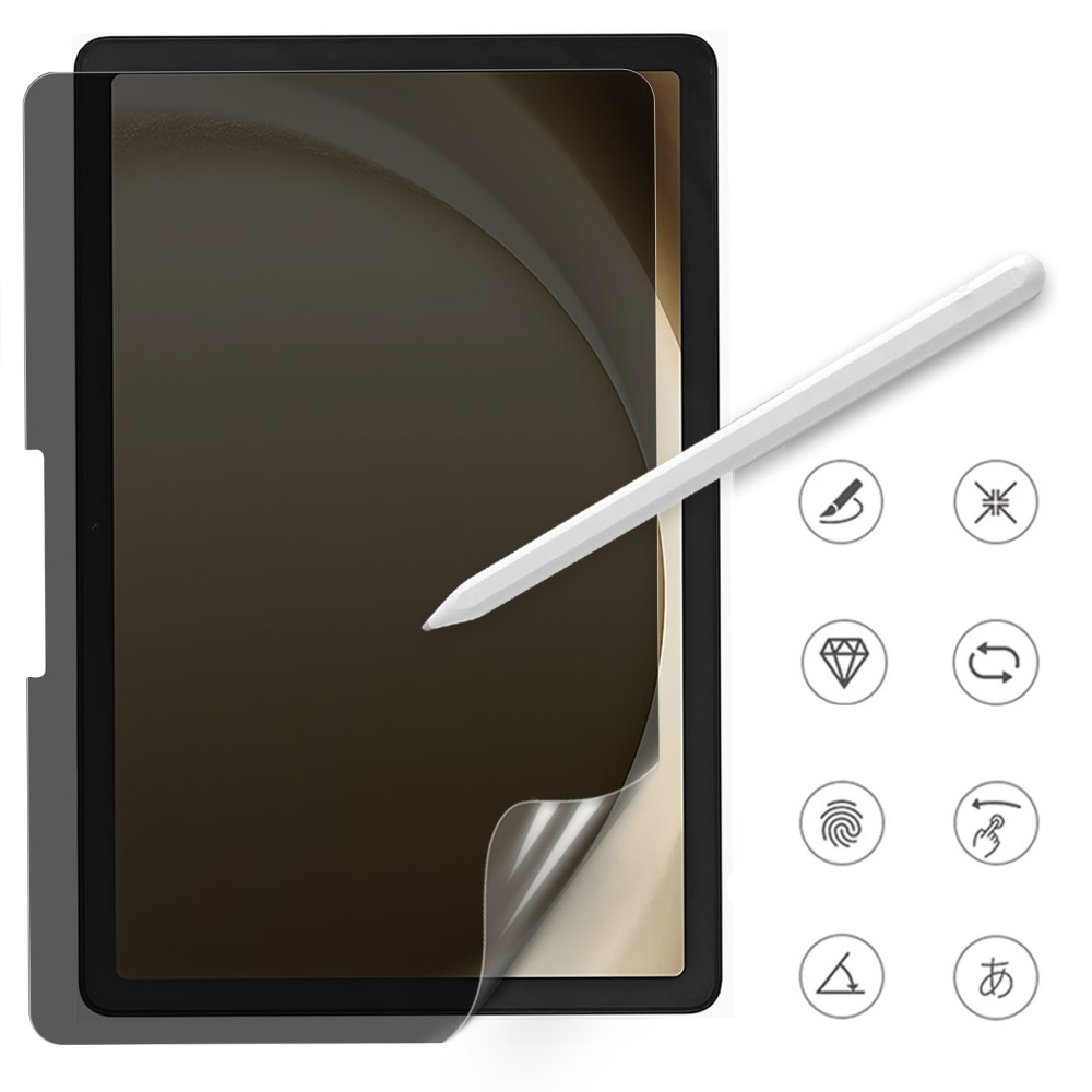 Samsung Galaxy Tab A11  Plus / A9  Plus Privacy Vollbild Panzer Display Schutzfolie Papier-Textur (Paper-Feel)