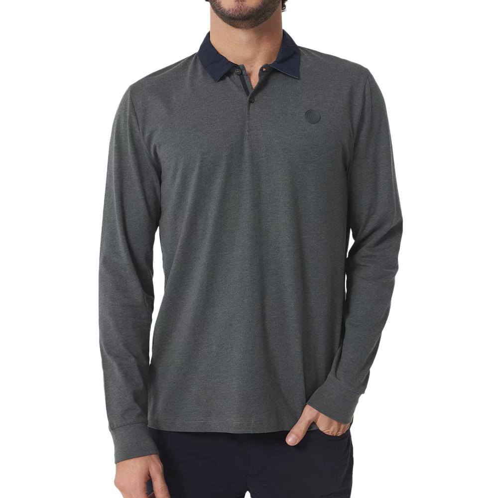 TBS Polo Manches Longues Grises Homme TBS PEKANPOL
