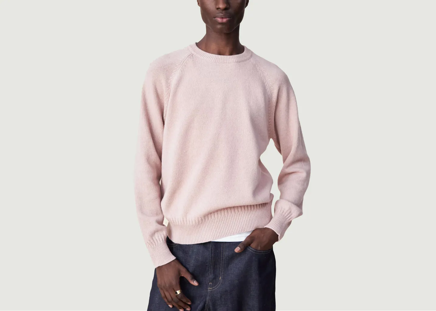 Pull Col Rond En Cachemire Tricot