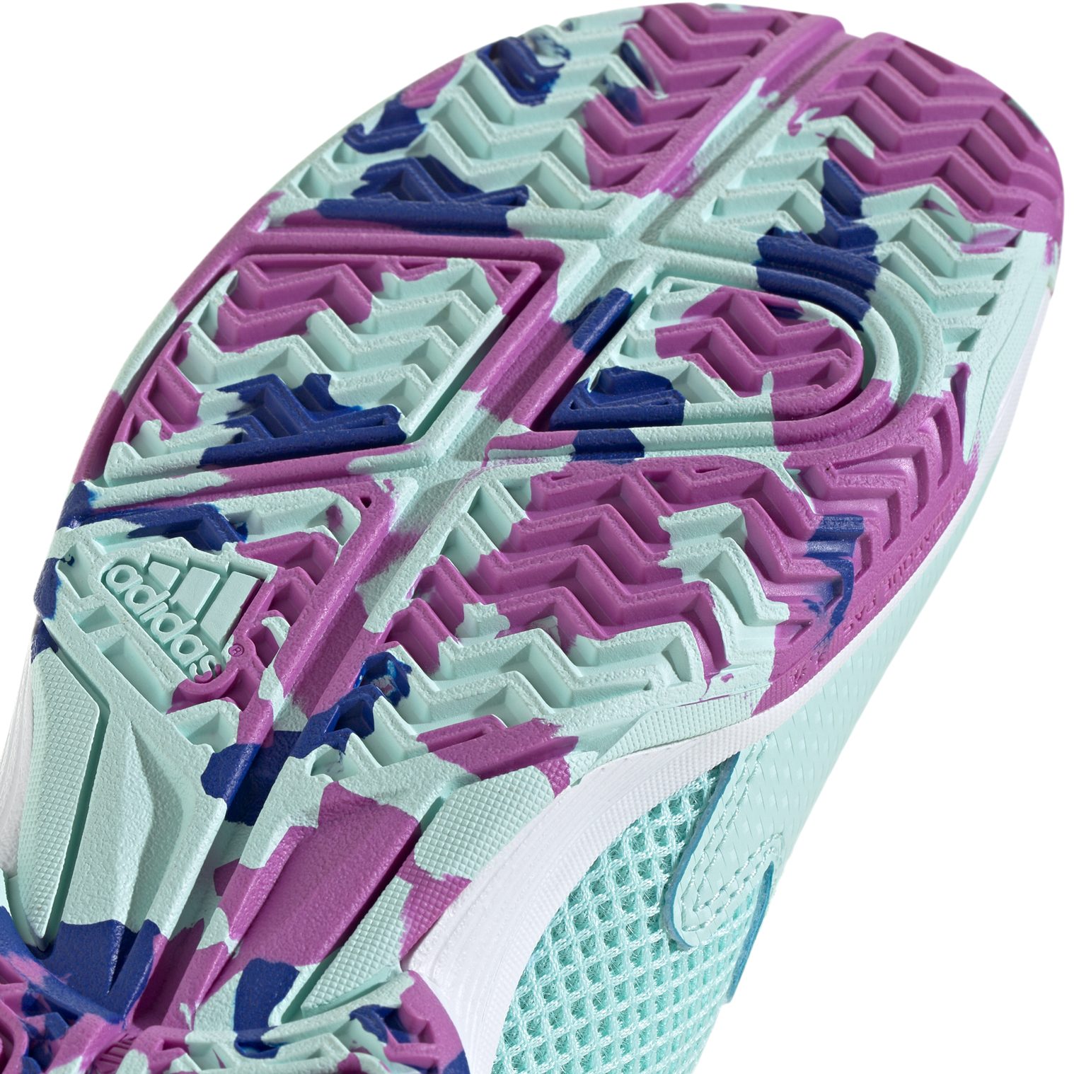 adidas Courtflash Tennisschuhe Kinder semi flash aqua