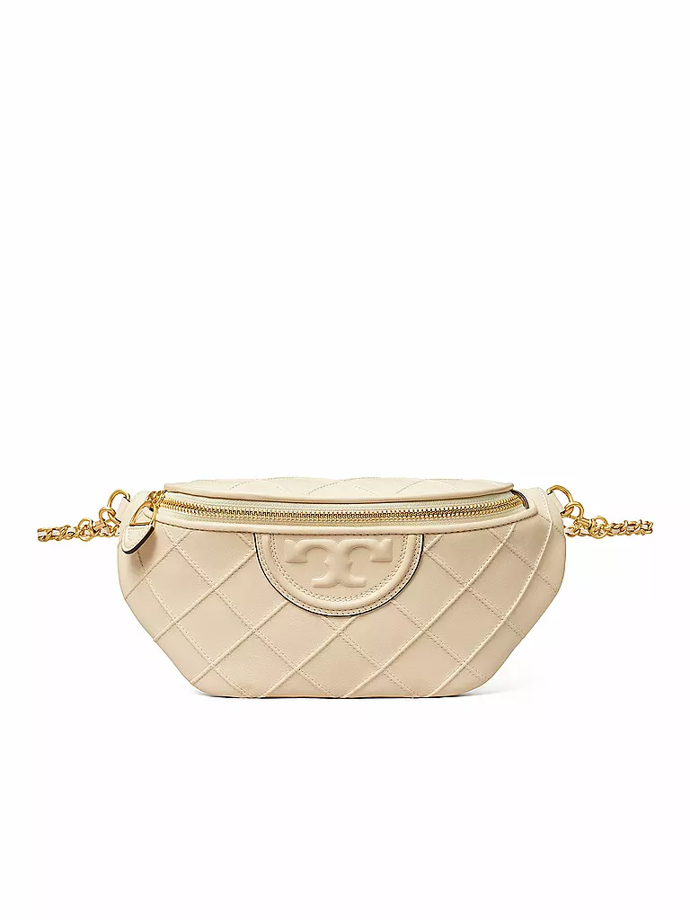 TORY BURCH Ledertasche - Gürteltasche FLEMING SOFT BELT BAG creme