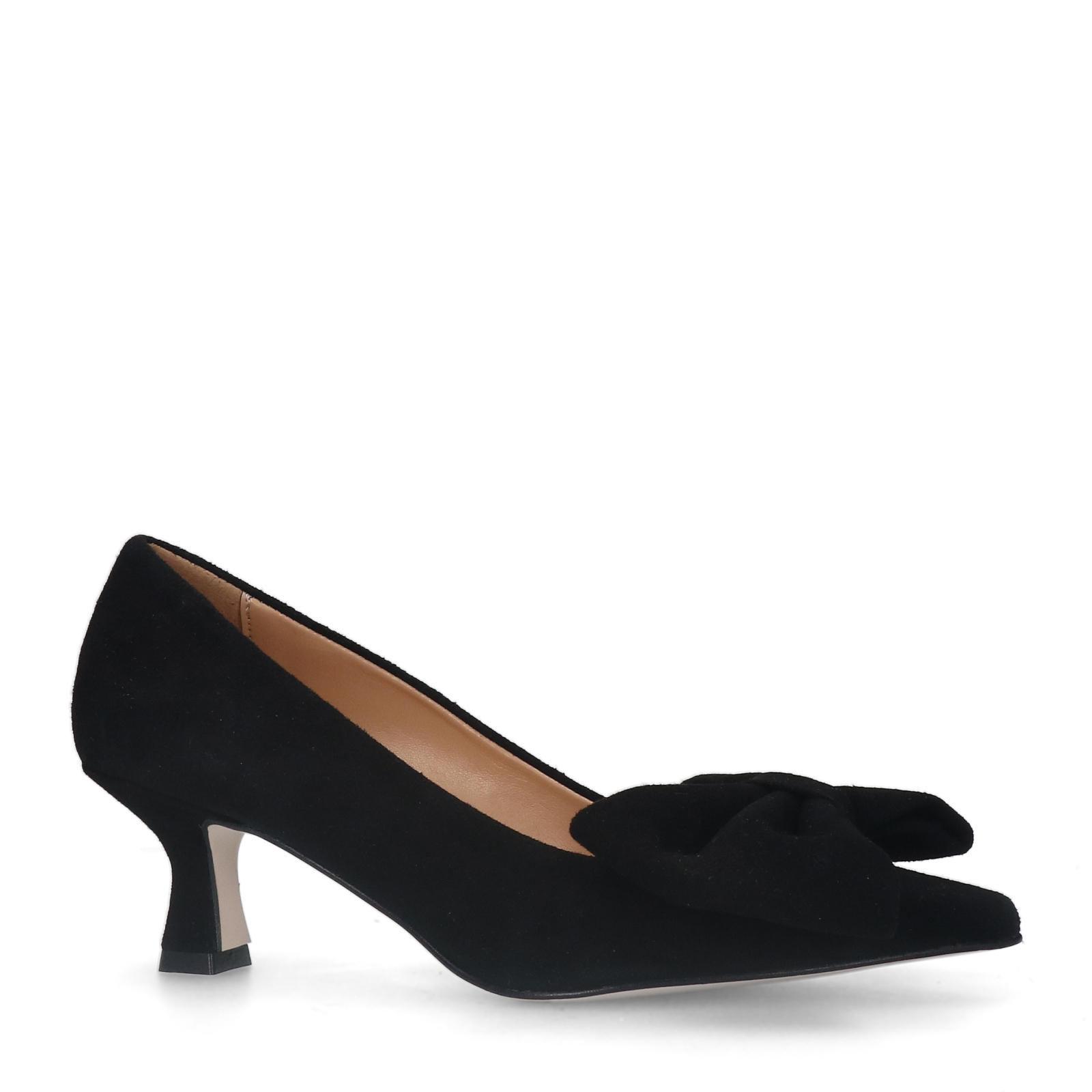 Zwarte leren pumps