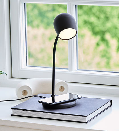 Kreafunk Lampe m. Ladegerät + Lautsprecher - Ellie - Schwarz