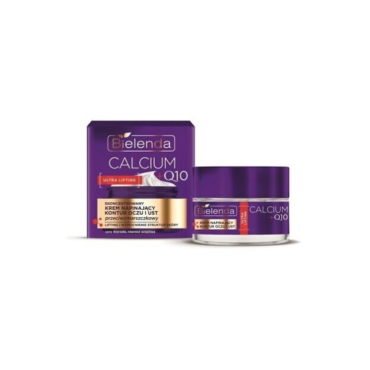 Bielenda CALCIUM + Q10 konzentrierte Gesichtscreme zur Straffung der Augen- und Lippenkontur 15 ml
