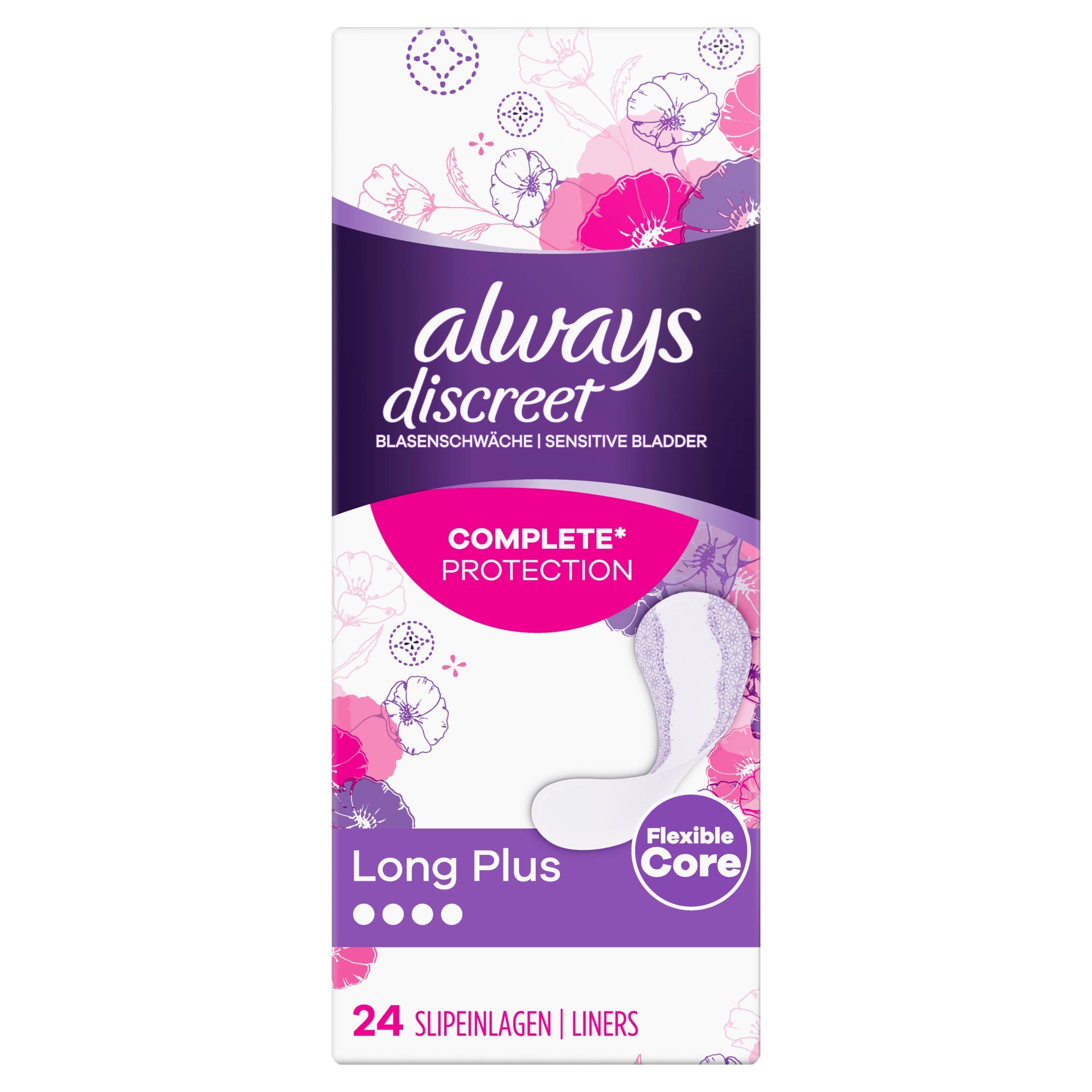 always discreet Inkontinenz Slipeinlagen Plus