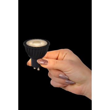 Lucide GU10 spot 5W 3000K dimbaar zwart