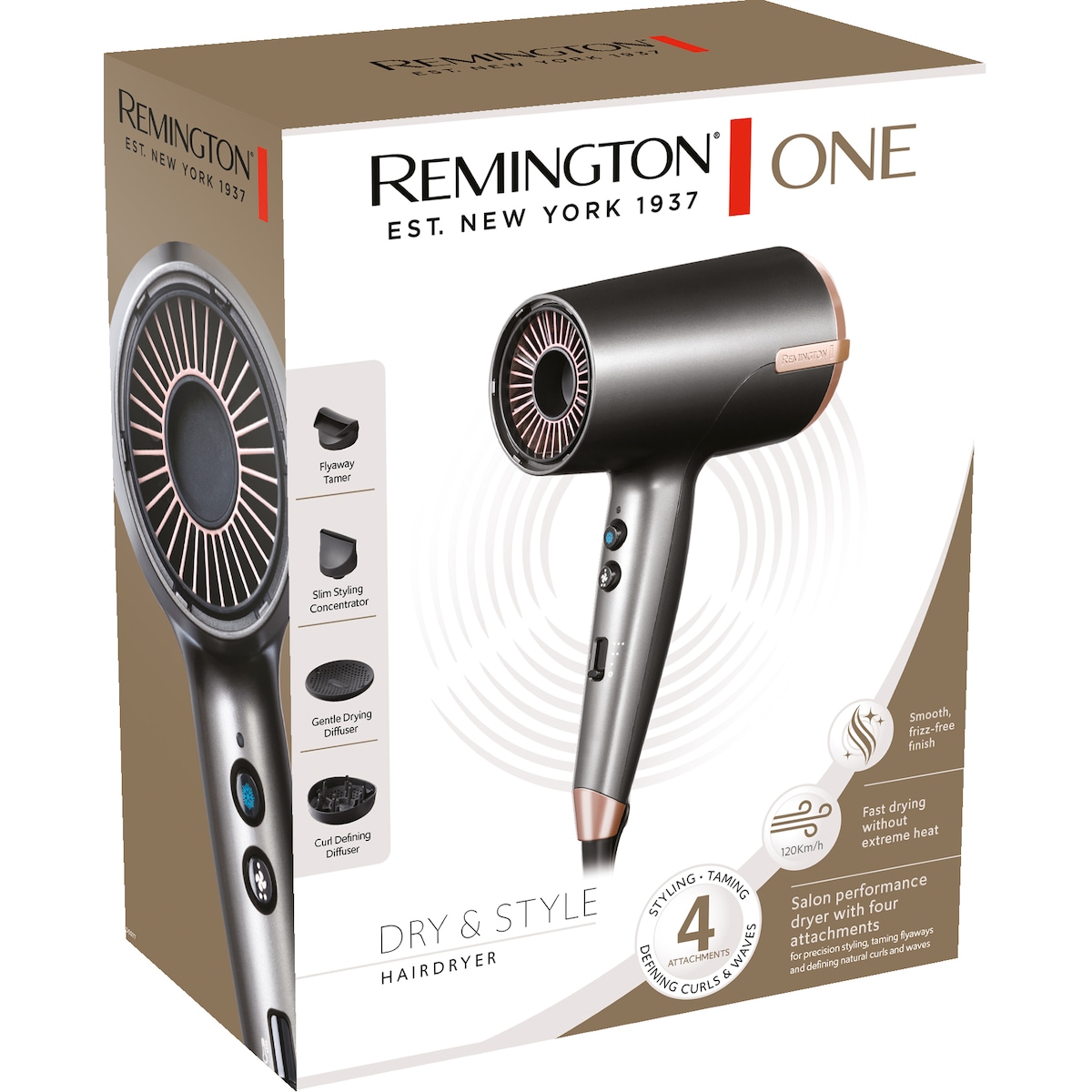 Remington ONE Dry & Style hårføner D6077