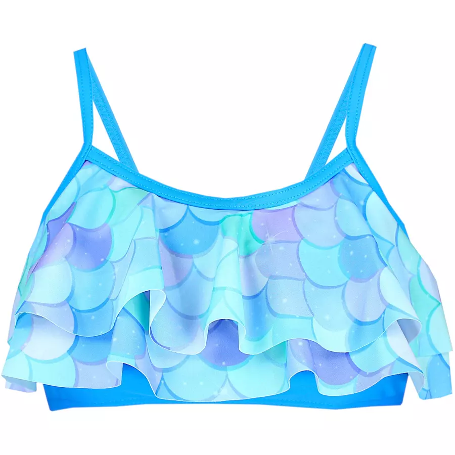 Aquarti Mädchen Bikini Set Zweiteilig Bikinislip Bustier blaugrün