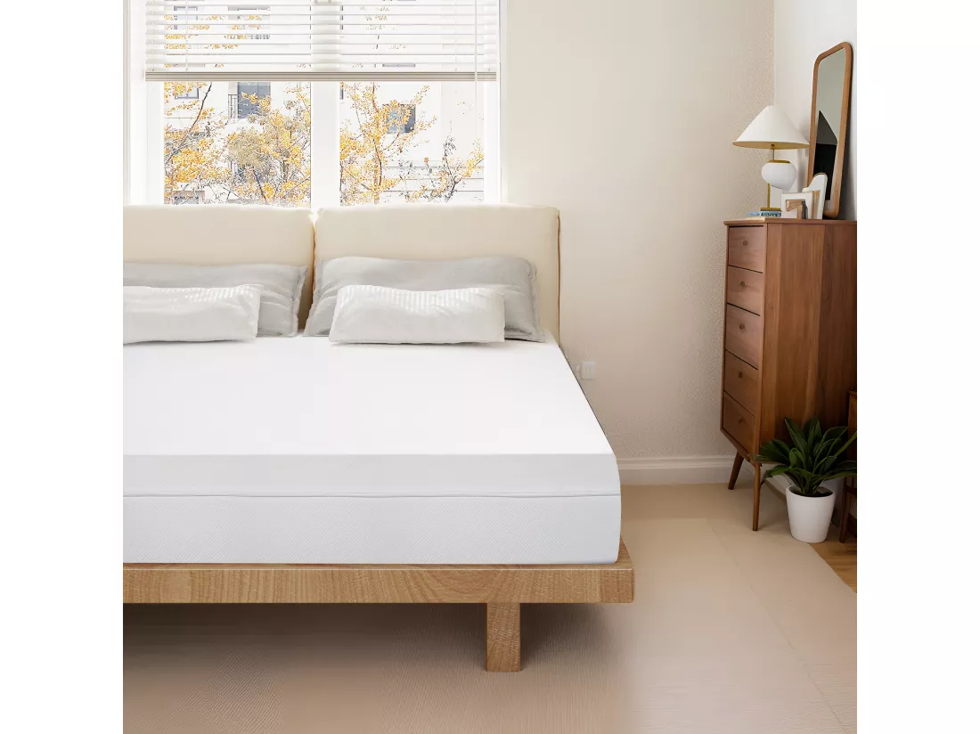 Europe Luxe Matelas 160x200 Mousse Memo - épaisseur 25cm - zones de confort mousse adaptative - Noir