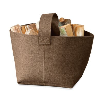Kaminholztasche Eldstad, Braun, meliert