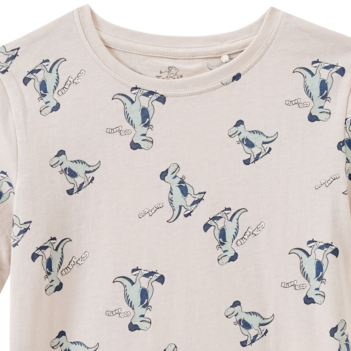 Topolino Jungen T-Shirt mit Dino-Motiven beige