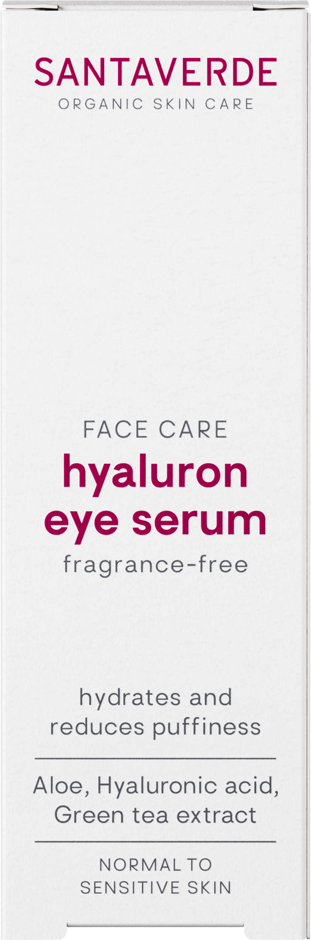 SANTAVERDE  FACE CARE hyaluron eye serum, 10 ml