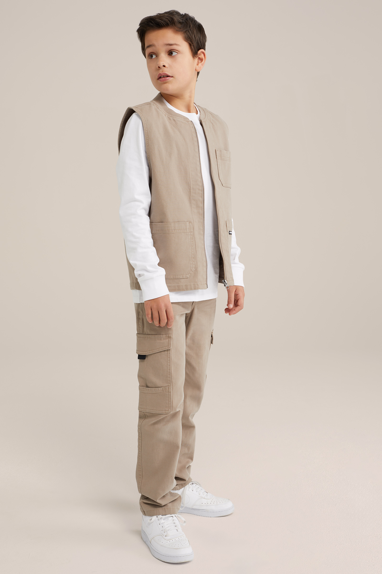 Jongens cargobroek Salty Dog Beige