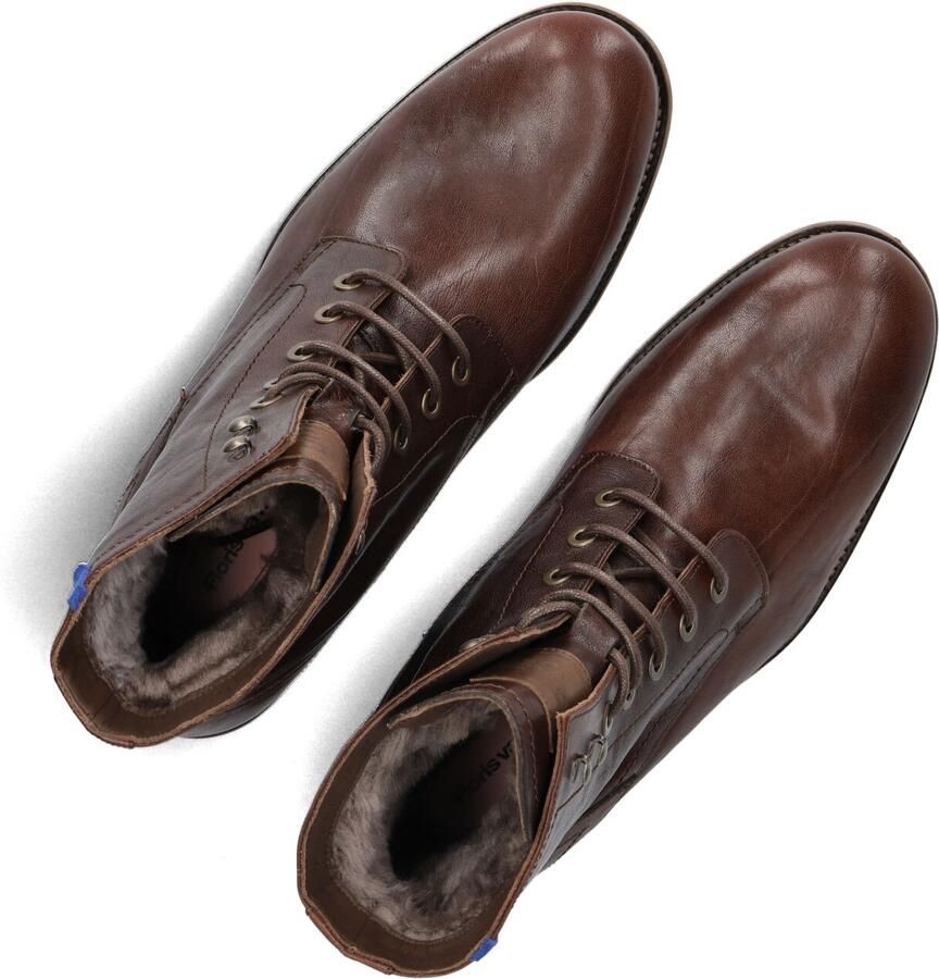 Floris van Bommel FERRI 01.28 Vrije tijd half-hoogPopulaire herenschoenenHeren veterschoenHeren sneakers Cognac