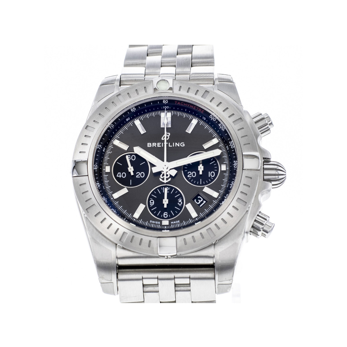 Montre d'occasion Breitling Chronomat homme chronographe acier