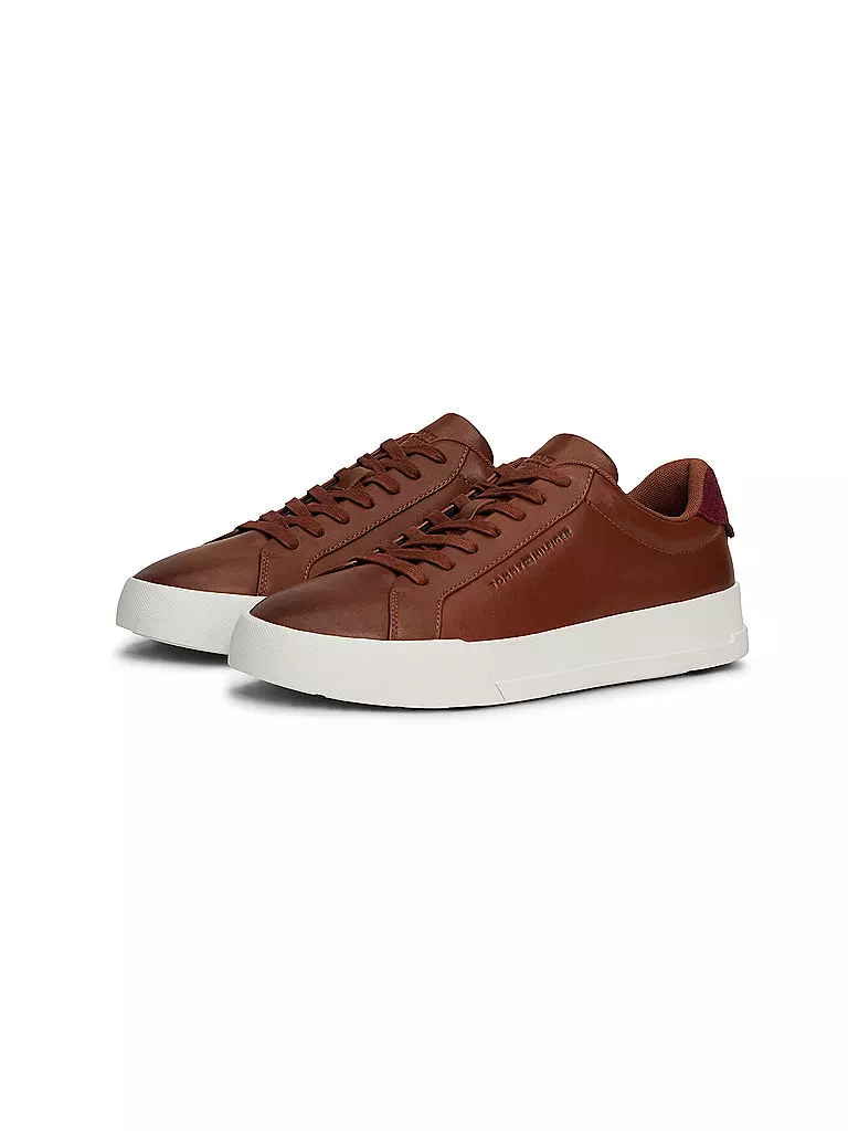 TOMMY HILFIGER Sneaker TH COURT  braun