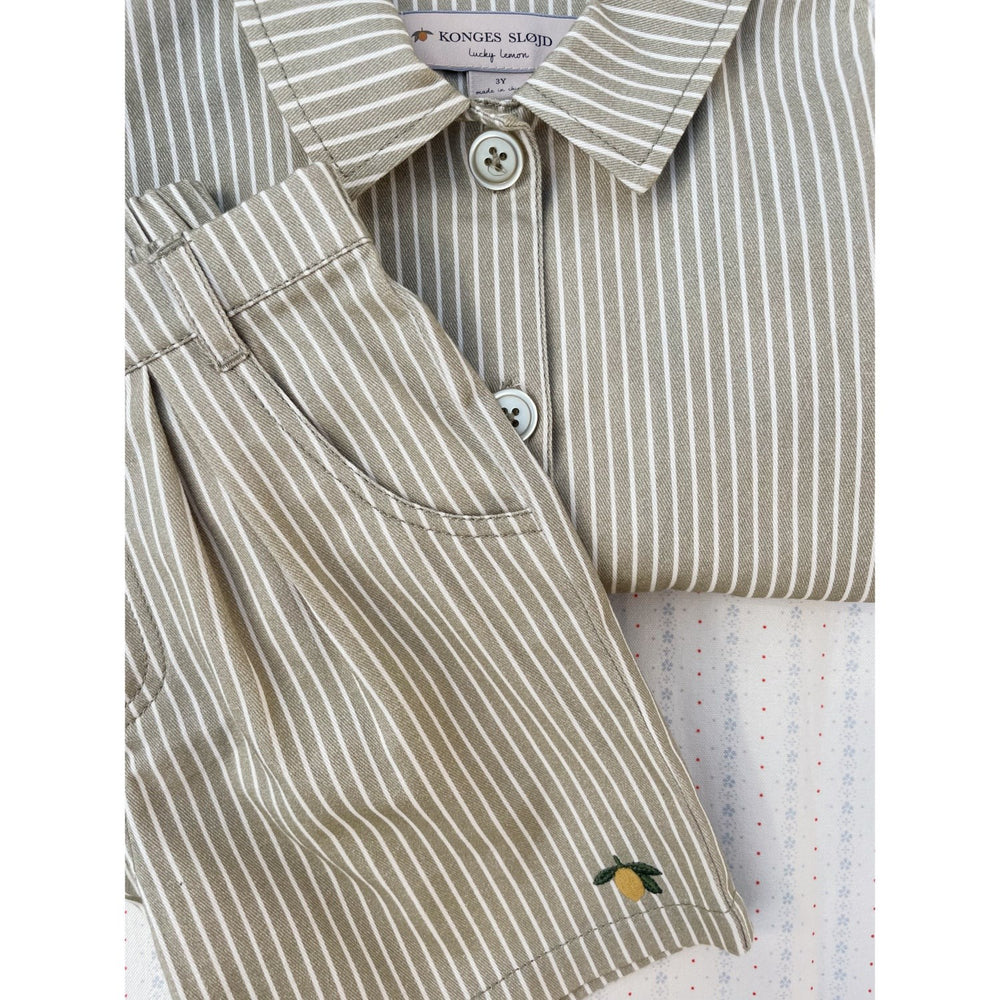 Køb Konges Sløjd Tea Stripe Frankie Shorts GOTS