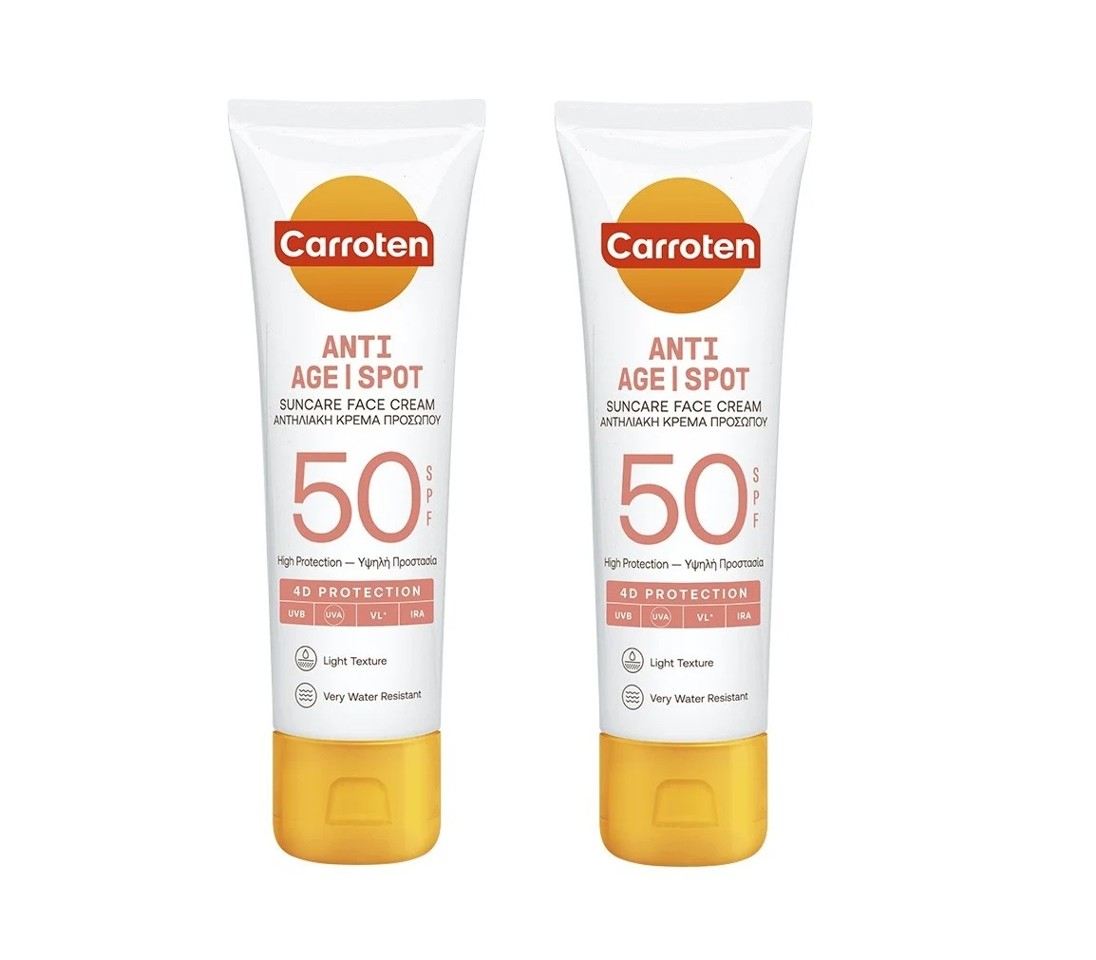 Carroten - 2 x Face Antispot Cream SPF 50 50 ml - Solcreme
