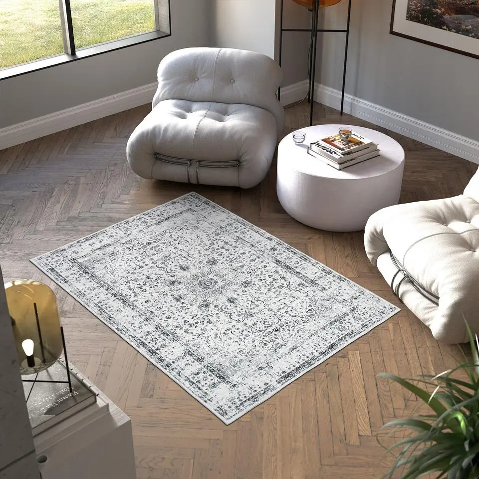 tectake® Vintage design vloerkleed Aliya, laagpolig 120 x 170 cm