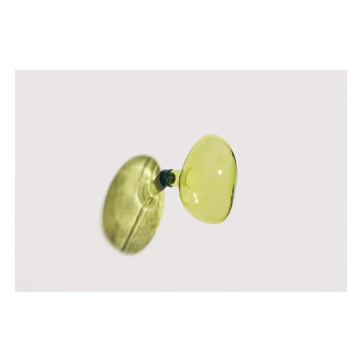 Petite friture Patère en verre Bubble grande | Vert