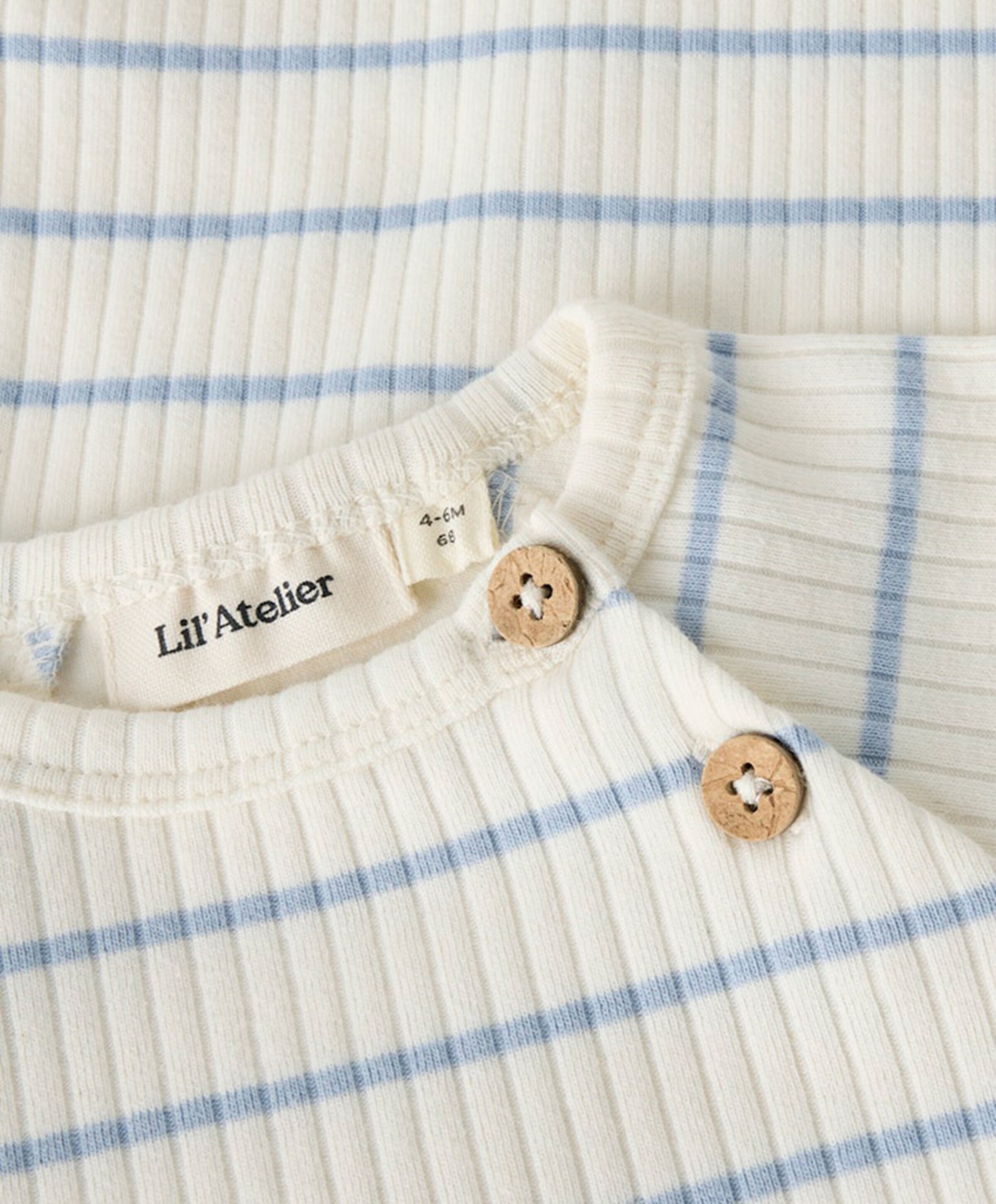Lil' Atelier Uniseks romper  ecru