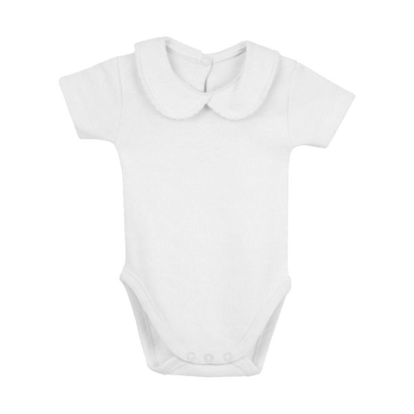 Rapife Romper Korte Mouw Met Kraag White Mt. 50