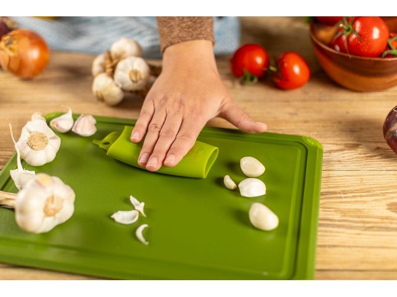 Kuhn Rikon Knoblauchschäler Grün Schäler für Knoblauch