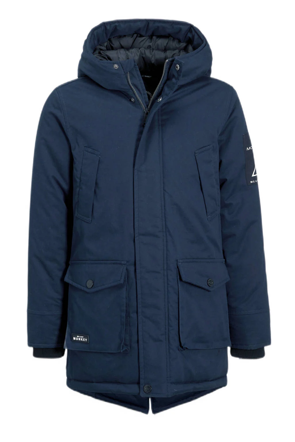 Me & My Monkey parka Nathan donkerblauw