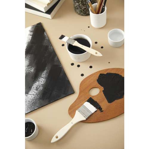 pébéo 3er-Set Gesso und Lack-Spalterpinsel, weiße Synthetikfaser