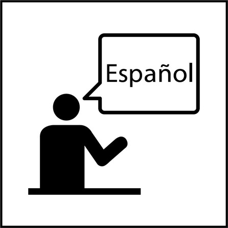 Panneau info - Communication en langue espagnole - ISO 7001