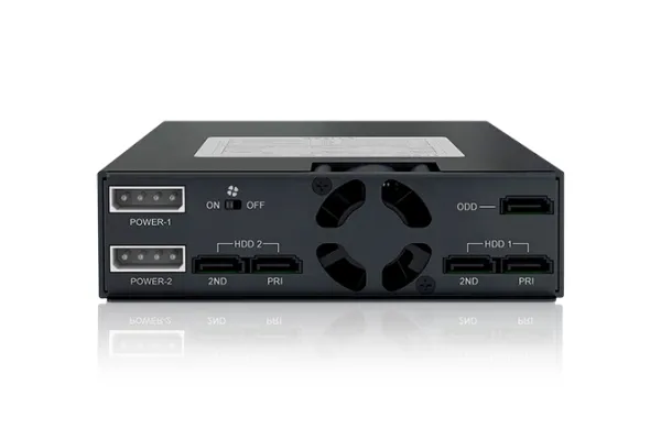 ICY Dock ToughArmor MB994IKO-3SB - Hus til lagringsenhed - SATA 6Gb/s / SAS 12Gb/s - SATA 6Gb/s - sort